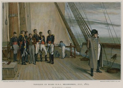 Napoleon ombord på HMS Bellerophon av William Quiller Orchardson