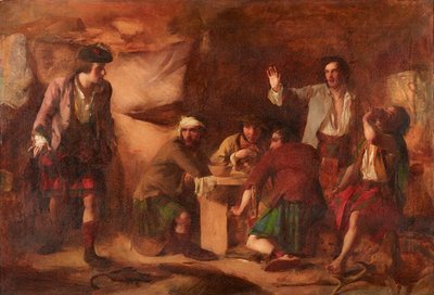 Prins Charles Edward och kateranerna (olja på duk) av William Quiller Orchardson