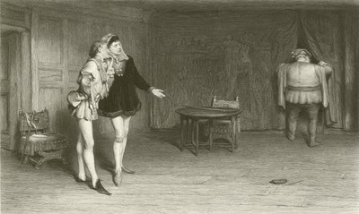 Prins Henry Poins och Falstaff av William Quiller Orchardson