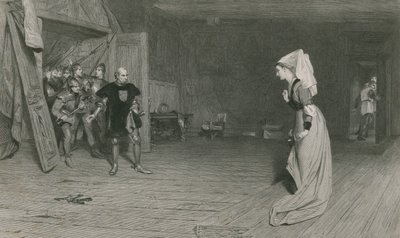 Talbot och grevinnan av Auvergne, kung Henrik VI, första delen av William Quiller Orchardson