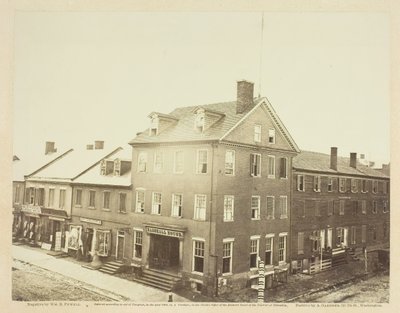 Marshall House, Alexandria, Virginia, augusti 1862. av William R. Pywell