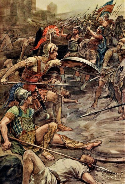 Epaminondas försvarar Pelopidas av William Rainey
