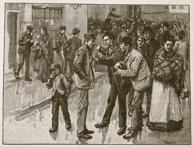 The Preston Strike, illustration från "Cassell