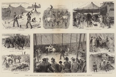 Semestertid, en cirkus anländer till en landsortsstad av William Ralston
