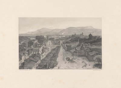 Forum Romanum från Capitoliumtornet av William Richardson