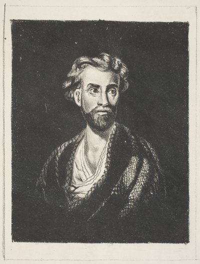 Porträtt av en man (en profet), 1979 (litho) av William Rimmer