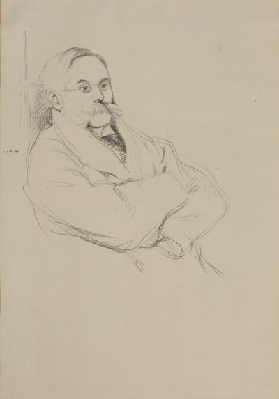 Porträtt av Moritz Rothenstein av William Rothenstein