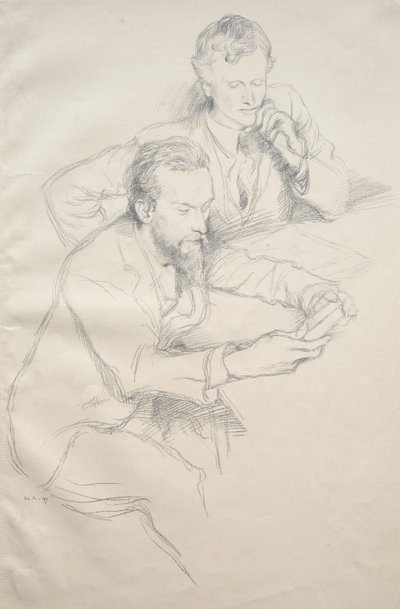 Ricketts och Shannon av William Rothenstein