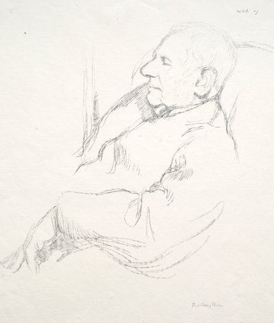 Sir Francis Seymour Haden sov, 1897. av William Rothenstein