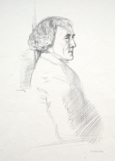 Sir Henry Irving av William Rothenstein