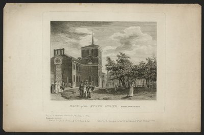 Baksidan av State House, Philadelphia av William Russell Birch