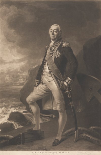 Sir James Saumarez, 1:e baron de Saumarez av William Say