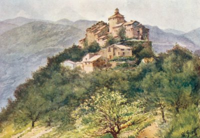 La Roquette, i Var-dalen (färglitografi) av William Scott