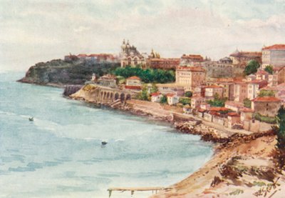 Monte Carlo från öster (färglitografi) av William Scott
