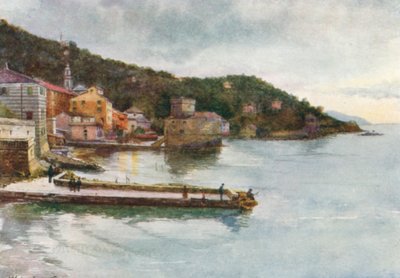 Rapallo (färglitografi) av William Scott