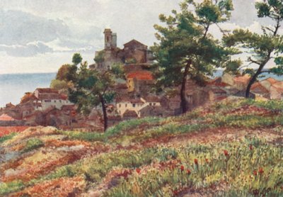 Gamla stan, Cannes (färglitografi) av William Scott