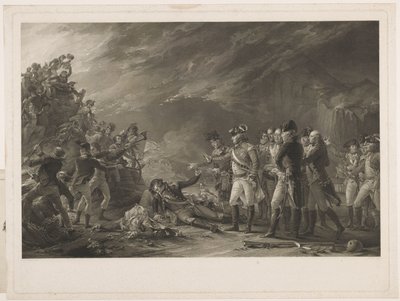 Sortien, gjord av Gibraltars garnison på morgonen den 27 november 1781. av William Sharp