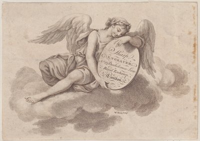 Byteskort för William Sharp, gravör, 1700-tal. av William Sharp