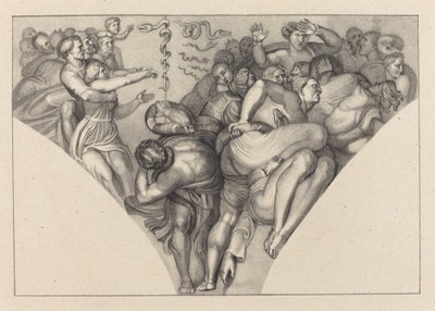 Brazen Serpent, från Michael Angelo av William Sharp after John Flaxman