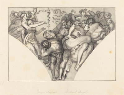 Brazen Serpent, från Michael Angelo av William Sharp after John Flaxman