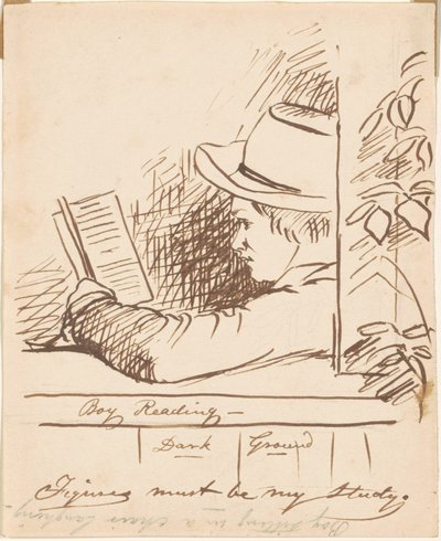 Pojke som läser av William Sidney Mount