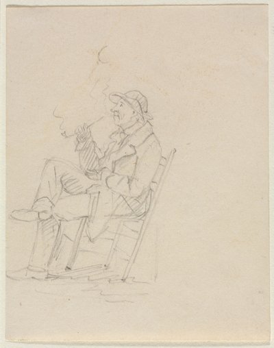 Man som röker en pipa av William Sidney Mount