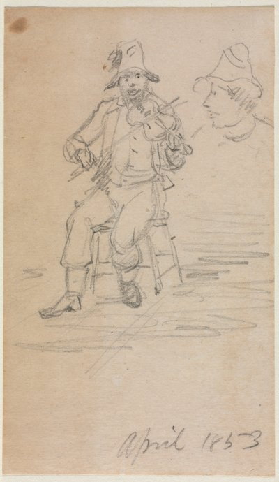 Den fidlande tiggaren, 1853. av William Sidney Mount