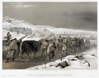 Brittiska trupper på väg till Sevastopol, 1855 av William Crimea Simpson