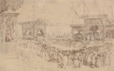 Suezkanalens välsignelse, 16 november 1869 av William Simpson