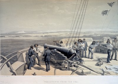 Utsikt över Sevastopol från havet, 1855 av William Crimea Simpson