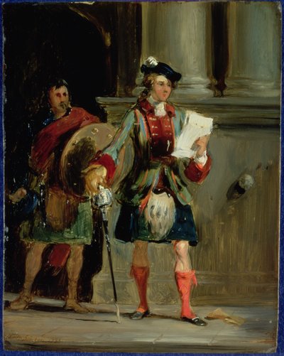 Prins Charlie vid Holyrood, 1833 av William Simson