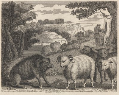 Vildsvinet och baggen av William Skelton