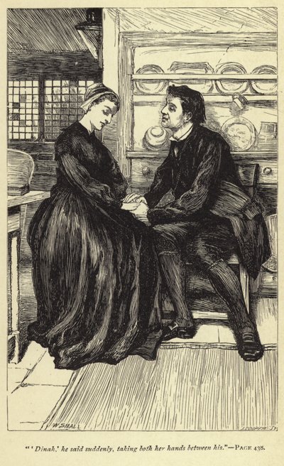 "Dinah", sade han plötsligt och tog båda hennes händer mellan sina händer. av William Small