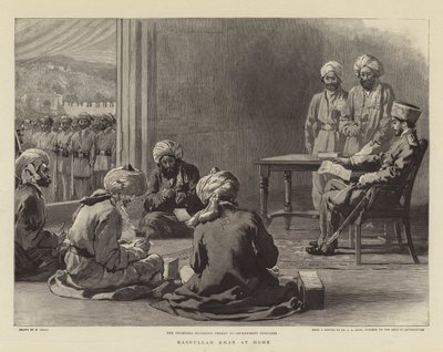 Nasrullah Khan hemma av William Small