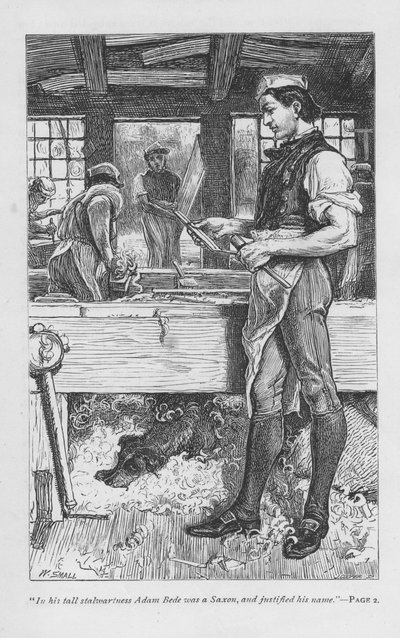 Scen från Adam Bede av George Eliot, c1885 av William Small