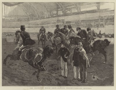 Islington Horse Show, dömer viktbärande jägare av William Small