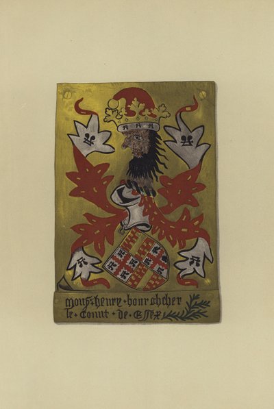 Sir Henry Bourchier, lord Bourchier, greve av Eu och jarl av Essex, 1452-1483 (chromolitho) av William St John Hope