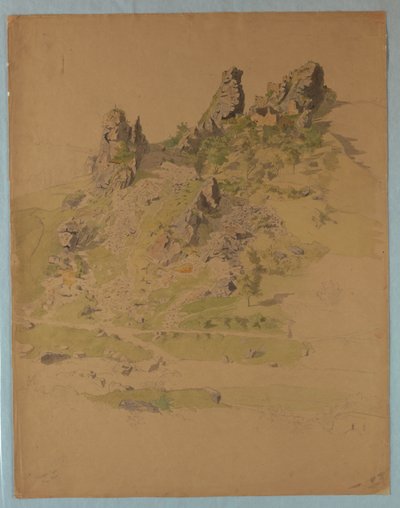 Calenfells slott, nära Kirn, Tyskland av William Stanley Haseltine