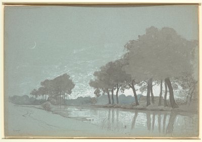 Kanalscen Nära Brygge, Belgien av William Stanley Haseltine