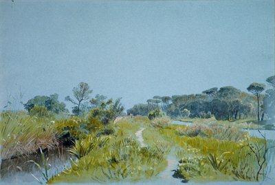 Castel FusanoNära Rom, ca. 1885. av William Stanley Haseltine