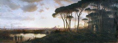 Slottet i Ostia sett från tallskogen i Castel Fusano, 1881 av William Stanley Haseltine