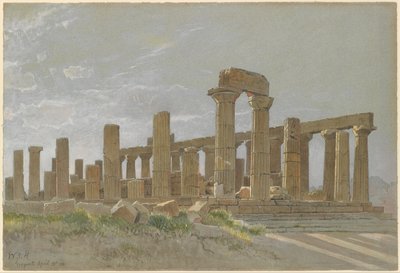 Girgenti, Junos Lacinia-tempel i Agrigentum av William Stanley Haseltine