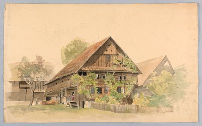 Studie av landskap, Schweiz av William Stanley Haseltine