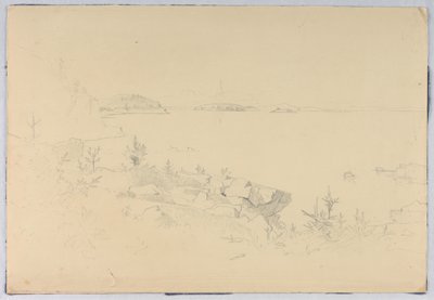 Studie av havsbilden. Porcupine Islands, Bar Harbor, ME av William Stanley Haseltine