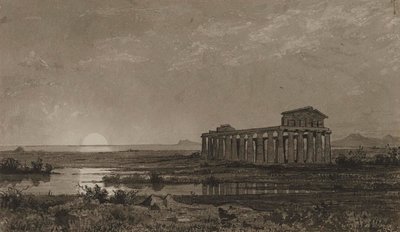 Ceres tempel i Paestum (Athenas tempel) av William Stanley Haseltine
