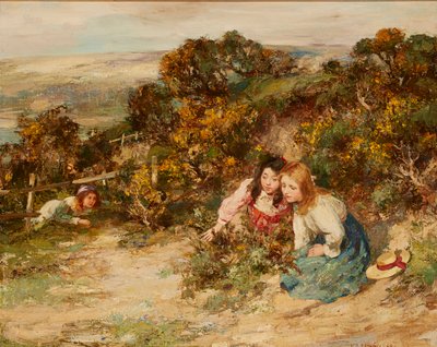 Skattjakten (olja på duk) av William Stewart MacGeorge