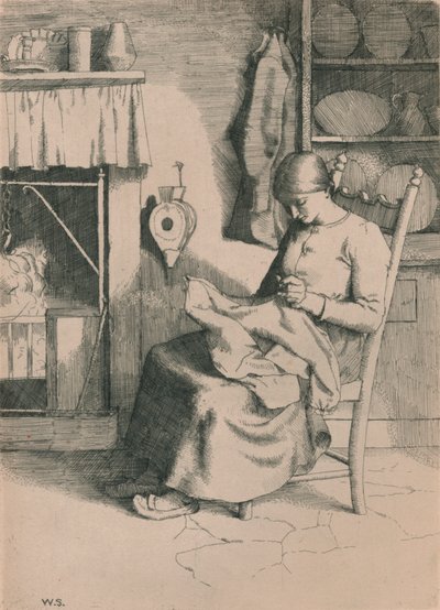 Barmhärtighet vid hennes arbete, c1916 av William Strang