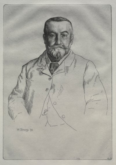 Porträtt av H. Cock av William Strang
