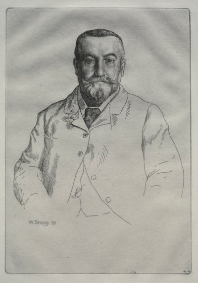 Porträtt av H. Cock, 1895. av William Strang