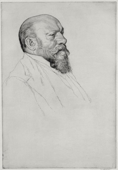 Porträtt av Hans Richter (1843-1916), ungersk dirigent av William Strang